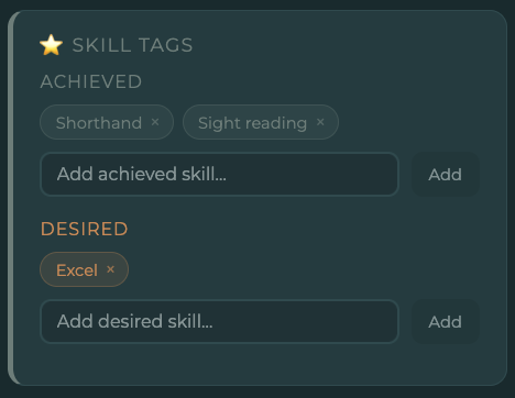 Skill Tags
